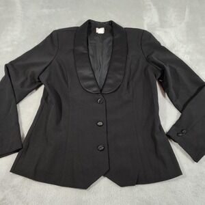 Your Best Friend Blazer Ladies S Black Work Professional Lined Fitted Soft